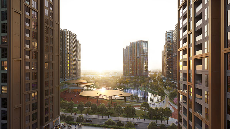 căn hộ Văn Giang Hưng Yên - công viên trung tâm 3,6 ha – trái tim xanh của dự án
